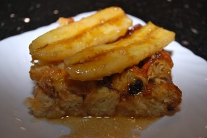 Combination of Bread Pudding and Banana Fosters - Image via louisiana.kitchenandculture.com